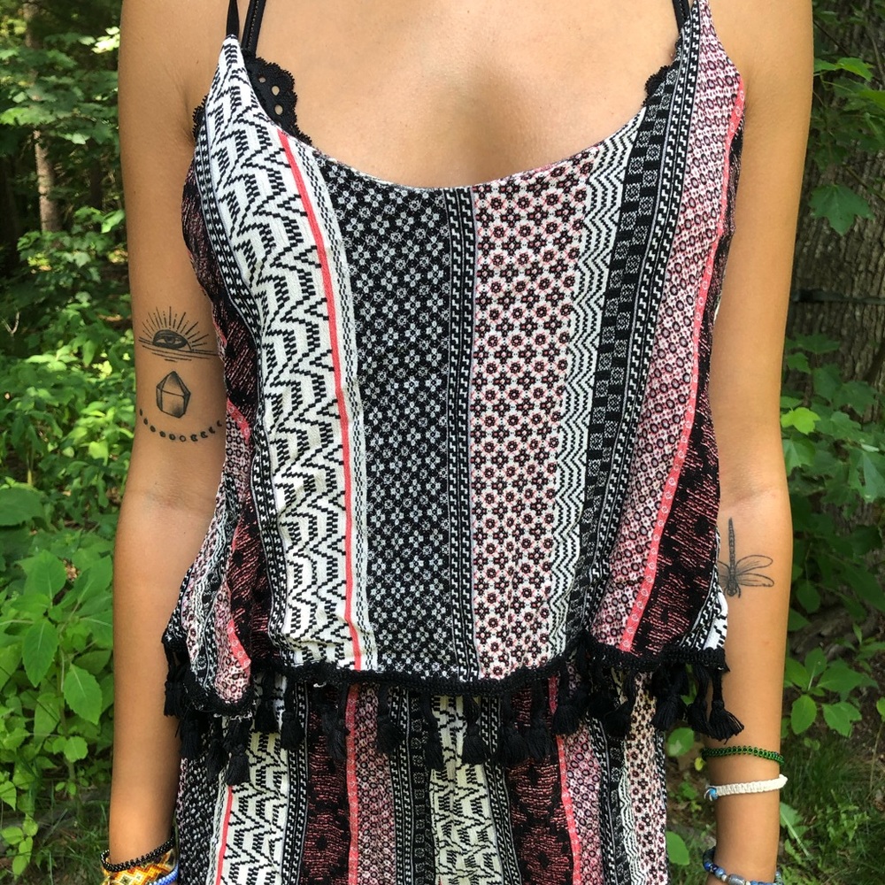 boho flowy patterned romper 🌸 - Picture 2 of 4